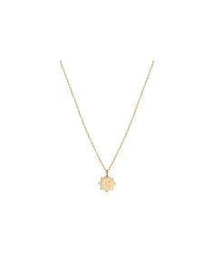 Colgante Oro 1ª Ley 8 Puntas Caladas Letra Personalizado