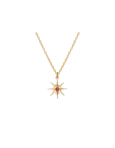 Colgante Oro 1ª Ley Rosa De Los Vientos Rubi