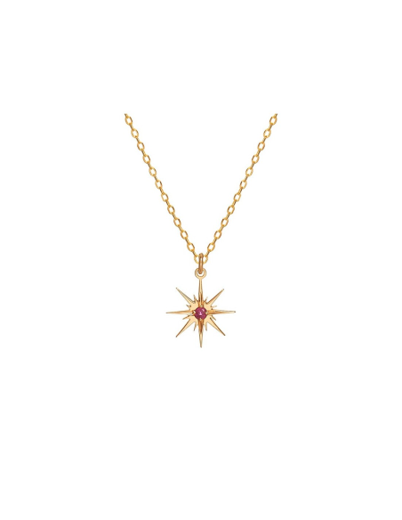 Colgante Oro 1ª Ley Rosa De Los Vientos Rubi